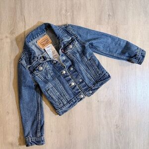 Levi Kids Distressed Blue Denim Jacket